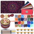thumbnail image 1 of Kit de sellos Wax Seal en la parte inferior, 24 colores, 650 cuentas, más cálido y más, 1 of 5