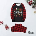 thumbnail image 2 of Penkiiy Pyjamas de Noël pour la Famille Ensemble de Pyjamas Assortis, Pyjamas de Vacances de Noël à Carreaux Rouges avec Rennes pour Femmes Hommes Enfants Rouge TG, 2 of 5