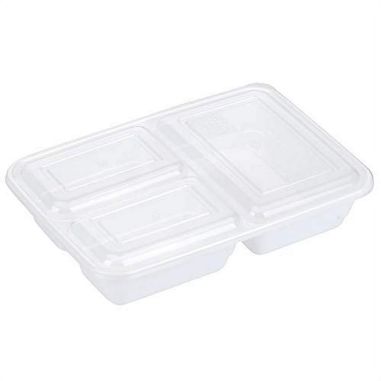 [3 Pack] Food Prep Bowls for Under Chopping Board - Plastic Meal Prep  Container Set with Handles to Organize Countertop - Kitchen Storage  Container 
