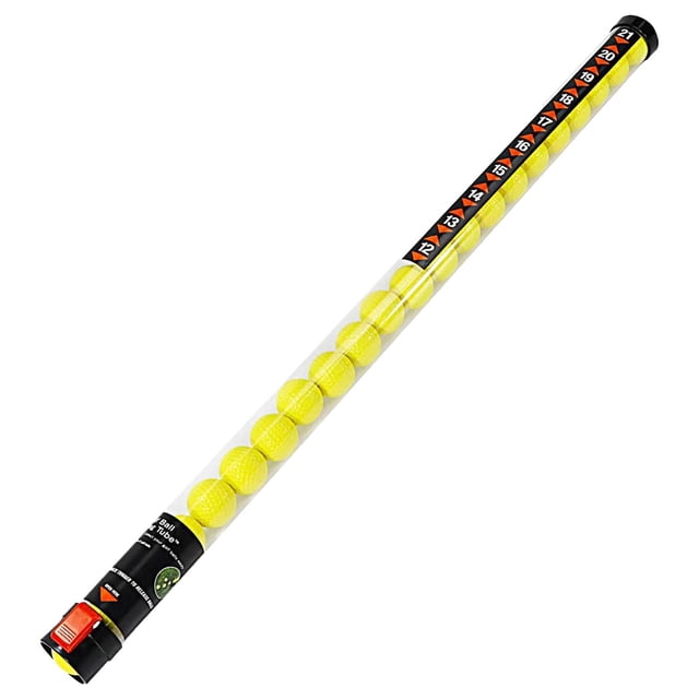 ZLight Tube de Rangement pour Balles de Golf, Tube de Ramassage pour Balles de Golf pour Driving Range Extérieur Jaune 91.5cm