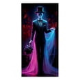 thumbnail image 4 of Clearance! Halloween Door Cover Decoration Durable Polyester Fabric Ghost Door Cover Hanging for Indoor/Outdoor Party, Classroom, Home Decor (Style G), 4 of 9