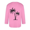 thumbnail image 4 of Blusas y camisas de manga larga con cuello redondo para hombre, blusa informal con cuello redondo y manga corta, blusa estampada de poliéster para hombre., 4 of 4