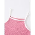 thumbnail image 5 of Jolyshlid Girls Summer Clothes 8 Piece Outfit Set for Kids, Cami Tank Tops and Shorts Matching Sets, Breathable Casual Beach Wear,Pink Yellow Purple Red,9Years, 5 of 9