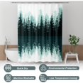 thumbnail image 6 of Shower Curtain Green, Washable Cloth Sage Green Shower Curtain Sets with 12 Metal Shower Curtain Hooks, Luxury Waterproof Rustic Fabric Shower Curtains for Bathroom Decor, 72x72 Inches, 6 of 6