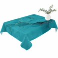 thumbnail image 2 of Teal Marble Table Cloth Waterproof Tablecloths, Turquoise Marble Crack Abstract Modern Art Tablecloth Dining Table Cover for Kitchen Party Tabletop Outdoor, Rectangle Tablecloth 52x70 Inch, 2 of 9