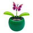thumbnail image 2 of Deyuer Car Ornament Funny Solar Powered Cartoon Vibrant Ornamental Decoration Gifts Automobile Dashboard Dancing Flower Swinging Toy for Friend, 2 of 8