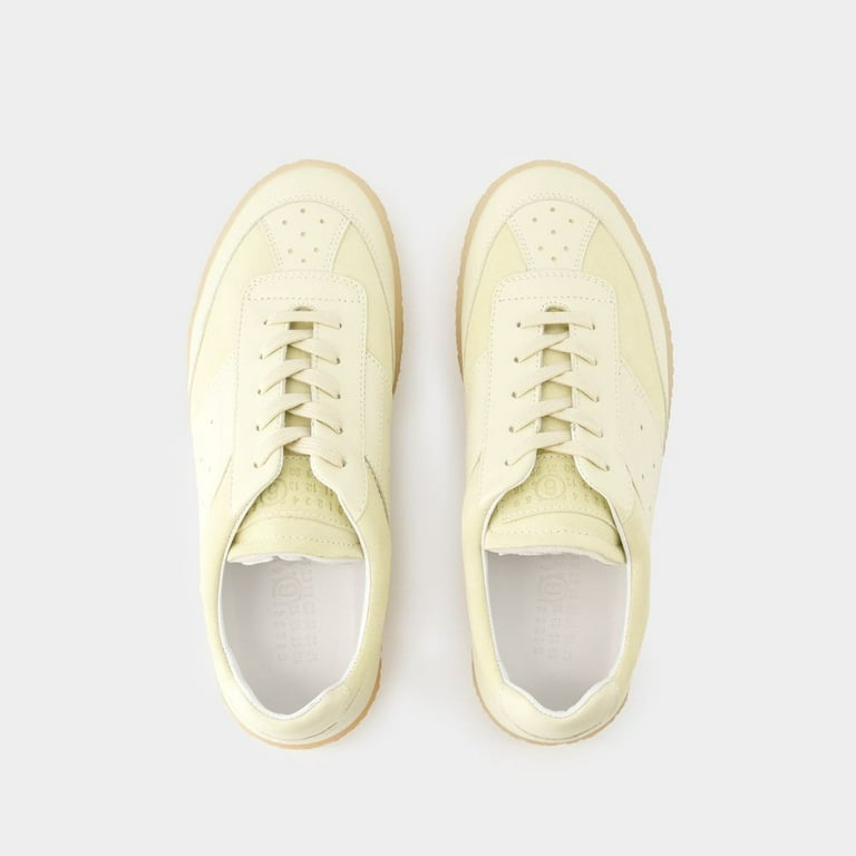 スニーカー Sneakers - MM6 Maison Margiela - Leather - Beige/White Mm6 By Maison Margiela Sneakers - Leather - Beige/White