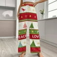 thumbnail image 2 of Christmas Style Printing Pajamas For Women Loose Retro Night Pajama Pants Comfortable Sleepwear Bottoms Homewear, 2 of 6