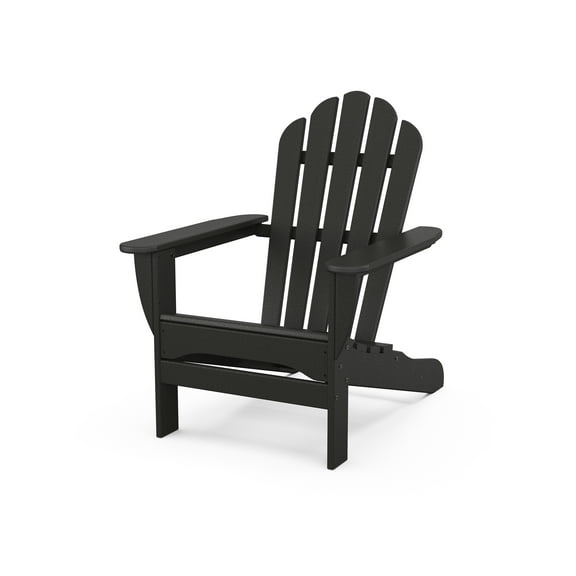 Trex Outdoors Monterey Bay Outdoor Adirondack Chair in Charcoal Black