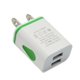 thumbnail image 1 of Teléfono Universal 2.1A 5V LED 2 Cargador USB Adaptador de carga de pared rápida Enchufe de EE. UU. / UE Cargador USB para iPhone para Samsung para HTC Tan Jianjun unisex, 1 of 2