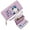Purple, variant on GEEAD Long Zippered Purse Wallet for Women Secure Wallet for Women Humorous text Whimsical style Cute kitten Travel Accessory Card Holder Large Capacity Zip Around