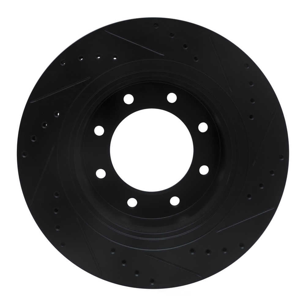 Dynamic Friction Company 633-67102L DFC Brake Rotor - Drilled And Slotted - Black