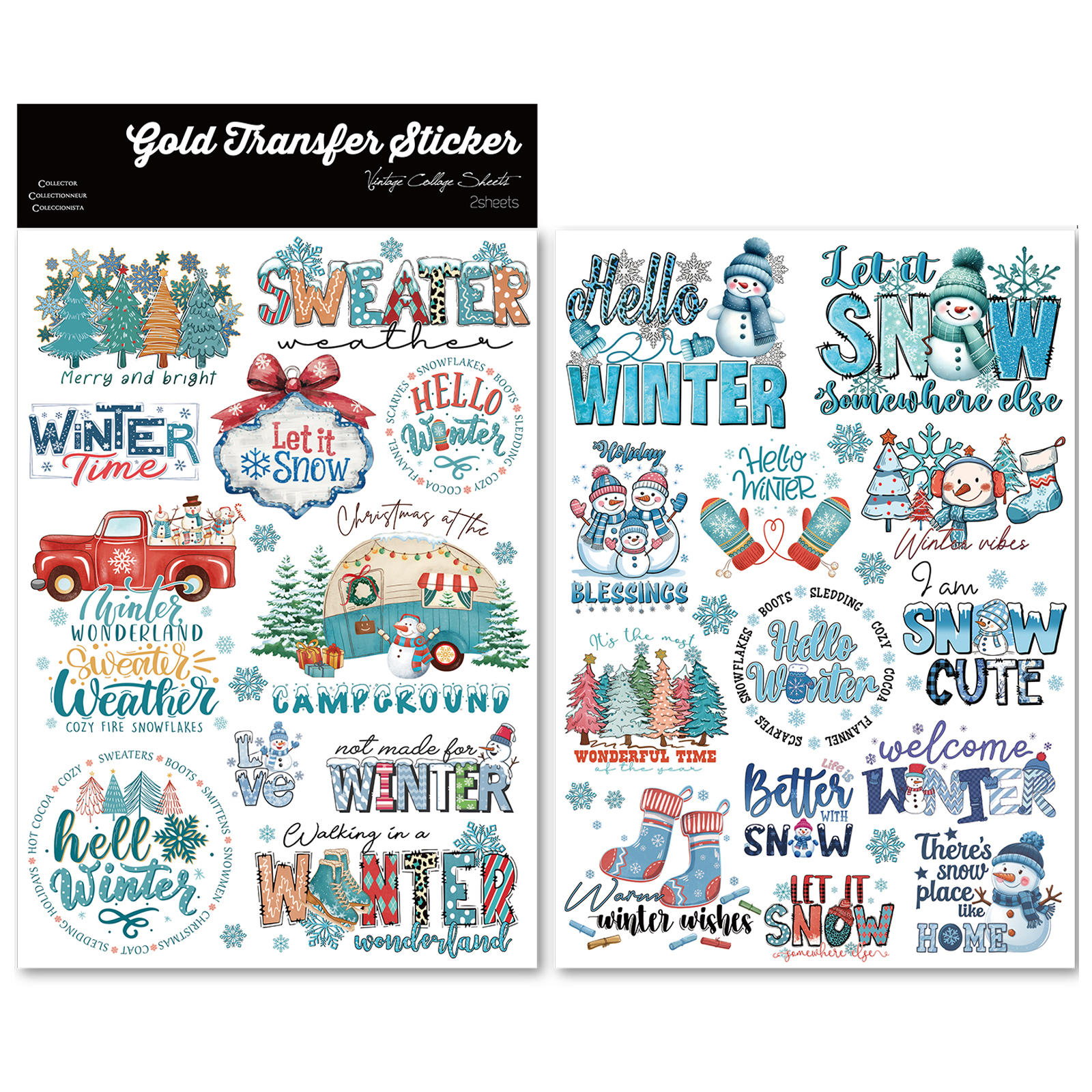UV DTF Decal Cup Wrap Vintage Rub On Transfers Stickers for Crafts Holiday Theme Vibrant Crystal Glossy Surface Decals DIY Use for Glass Wood Rocks