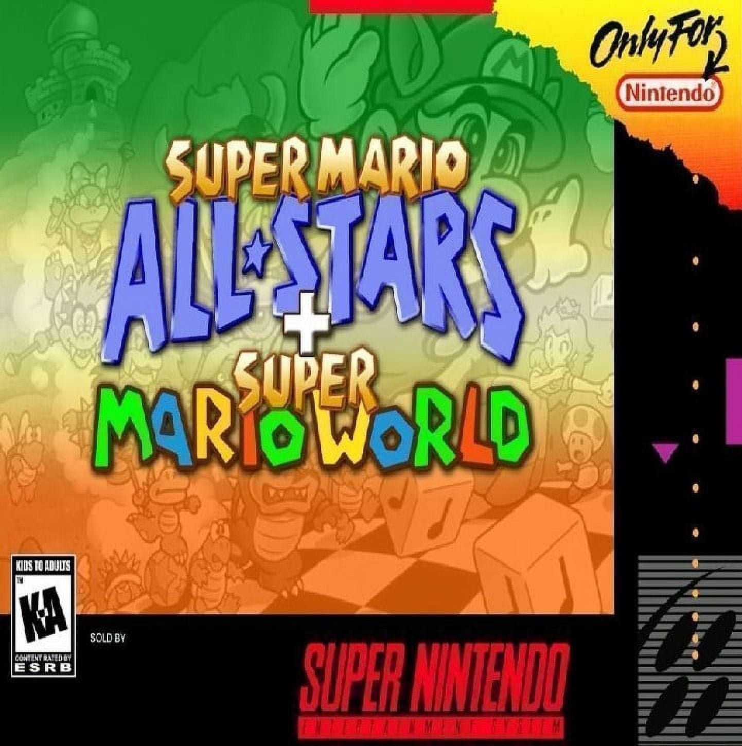 Super Nintendo Super Mario All-Stars + Super Mario World - SNES