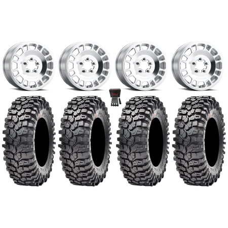 Method 412 15×6 Wheels Raw (5+1) 32 Roxxzilla 396 Tires Polaris RZR Turbo R & Pro R Ranger 1500 Xpedition