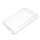 thumbnail image 1 of Inteprter Bandeja de servicio transparente a prueba de derrames, de postre de café decorativo acrílico a prueba de derrames con asa, Barra de herramientas, 1 of 6