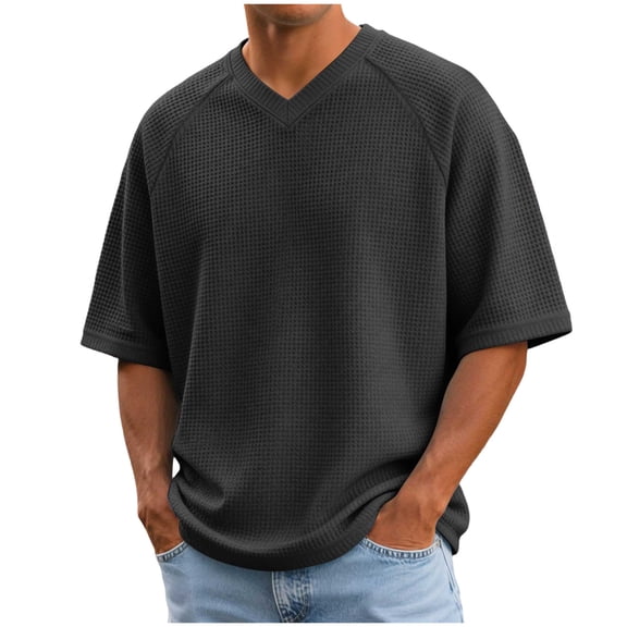 Akiihool Men's Graphic T-Shirts Men's Street Muscle Short Sleeve Print Personality Fashion Fashion T Shirt(Black,3XL)