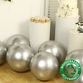 thumbnail image 4 of Efavormart 10 Pack Silver Biodegradable Balloons, Eco-friendly Thickened Extra Strong Latex Helium Party Balloons - 18", 4 of 11