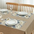 thumbnail image 3 of Pioneer Flower Floral Print Pattern Summer Placemats Table Placemats Set Of 4-Linen Kitchen Washable Placemats Table Mats 12x18 Inch Non-Slip Heat Resistant, 3 of 6
