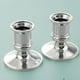 thumbnail image 3 of 2 mini portavelas con base de pilar, portavelas, candelabro Opción 1 2 piezas de plata, 3 of 9