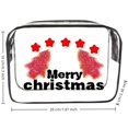 thumbnail image 2 of Clearance Christmas Makeup Bag, Transparent PVC Travel Toiletry Bag with Zipper - L, 2 of 3