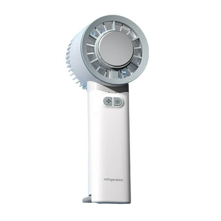 

Style Household Fan for Student DormitoryHandheld Portable Iced Fan Small Desktop Semiconductor Turbine Mini Usb 1800mah Charging