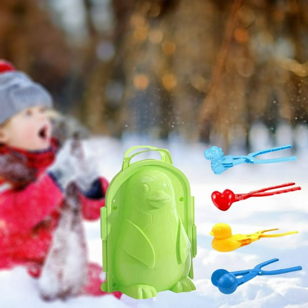 Clip de boule de neige de neige, clip de boule de neige drôle pince boule  fabricant enfants sport de plein air combat de neige jouet de jeu, vert 