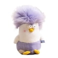 thumbnail image 3 of Cute Green Haired Chicken Toy For Adults Stress Funny Animal Stuffed Doll Christmas Decorative Throw Pillow, 3 of 6