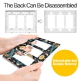 thumbnail image 4 of Yayeee Rocker Switch Wall Plate 3-Gang 6.5"x4.6" Home Decorative Outlet Cover, Brown Mystical Owls, 4 of 6