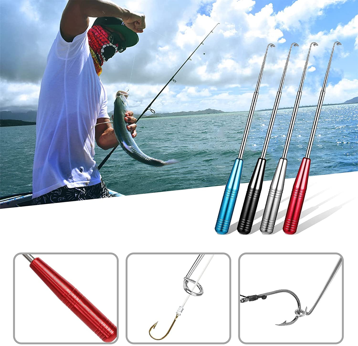 2pcs New Fishing Hook Quick Removal Device,Fish Hook Remover Tool Kit  Security Extractor Fish Hook Disconnect Device Fishing Accessory, Portable Fishing  Hooks Extractor for Fishing 