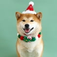 thumbnail image 3 of Muleta de árbol de Navidad, collar de bola para mascotas, tela de felpa, muleta de árbol de Navidad, sombrero, babero de perro y gato de colores, cadena decorativa, 3 of 5
