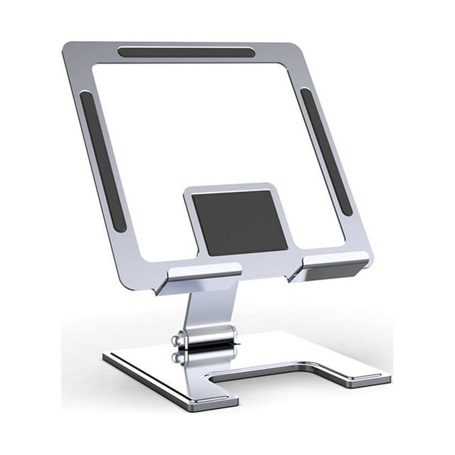 Cateissary Soporte para tableta Soporte para teléfono Escritorio Plegable Soporte multiángulo de metal Soporte antideslizante perezoso Electrónica Plata