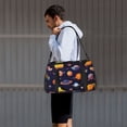 thumbnail image 7 of Bingfone Space Planet Print Travel Duffel Tote Bag,Waterproof Shoulder Weekender Bag For Women and Men Swim Sports Travel Gym Bag，Foldable and expandable bag Lightweight, 7 of 7