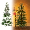 thumbnail image 2 of Pre-Lit Artificial Christmas Tree with LED Lights, Slim Holiday Xmas Tree with Realistic PE Foliage and Stand, Easy Assemble Indoor Home Decor for Living Room, Office, Party Christmas Decorations, 2 of 8