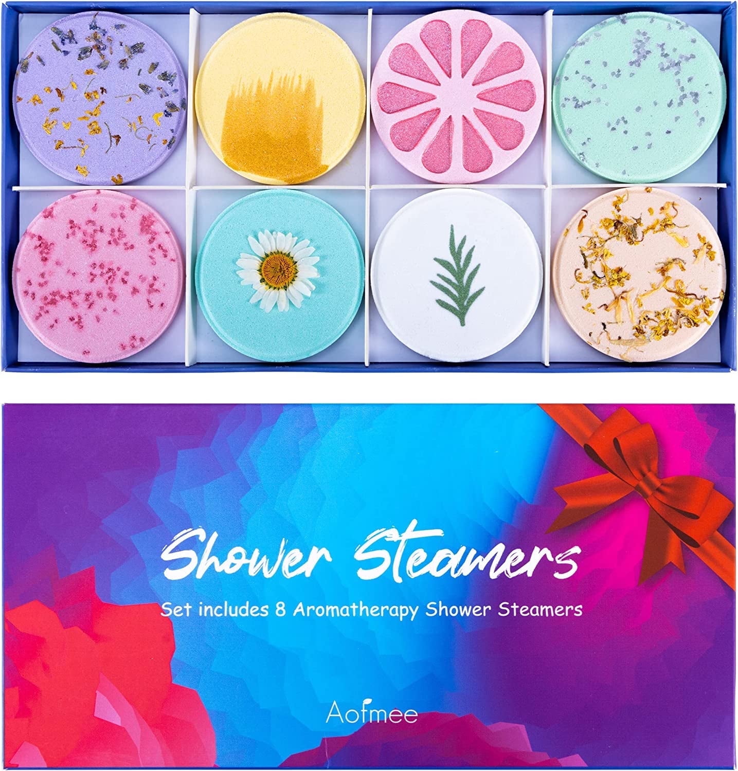 Aofmee Shower Steamers 8 Pack Aromatherapy Bath Bombs