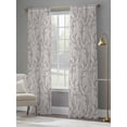 thumbnail image 4 of Black Grey Branches Sheer Curtains 84 Inch Length 2 Panels Set - Light Filtering Window Treatments, Vintage Art Farmhouse Rod Pocket Semi Curtains for Living Room/Bedroom/Kitchen Décor, 104"W x 84"L, 4 of 7