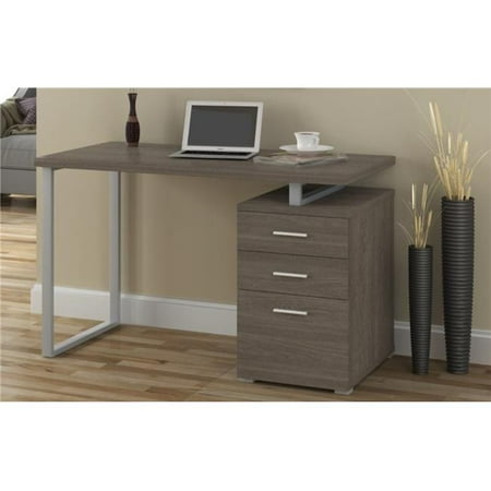 29 5 X 47 2 X 23 6 In Dark Taupe Office Desk Walmart Com
