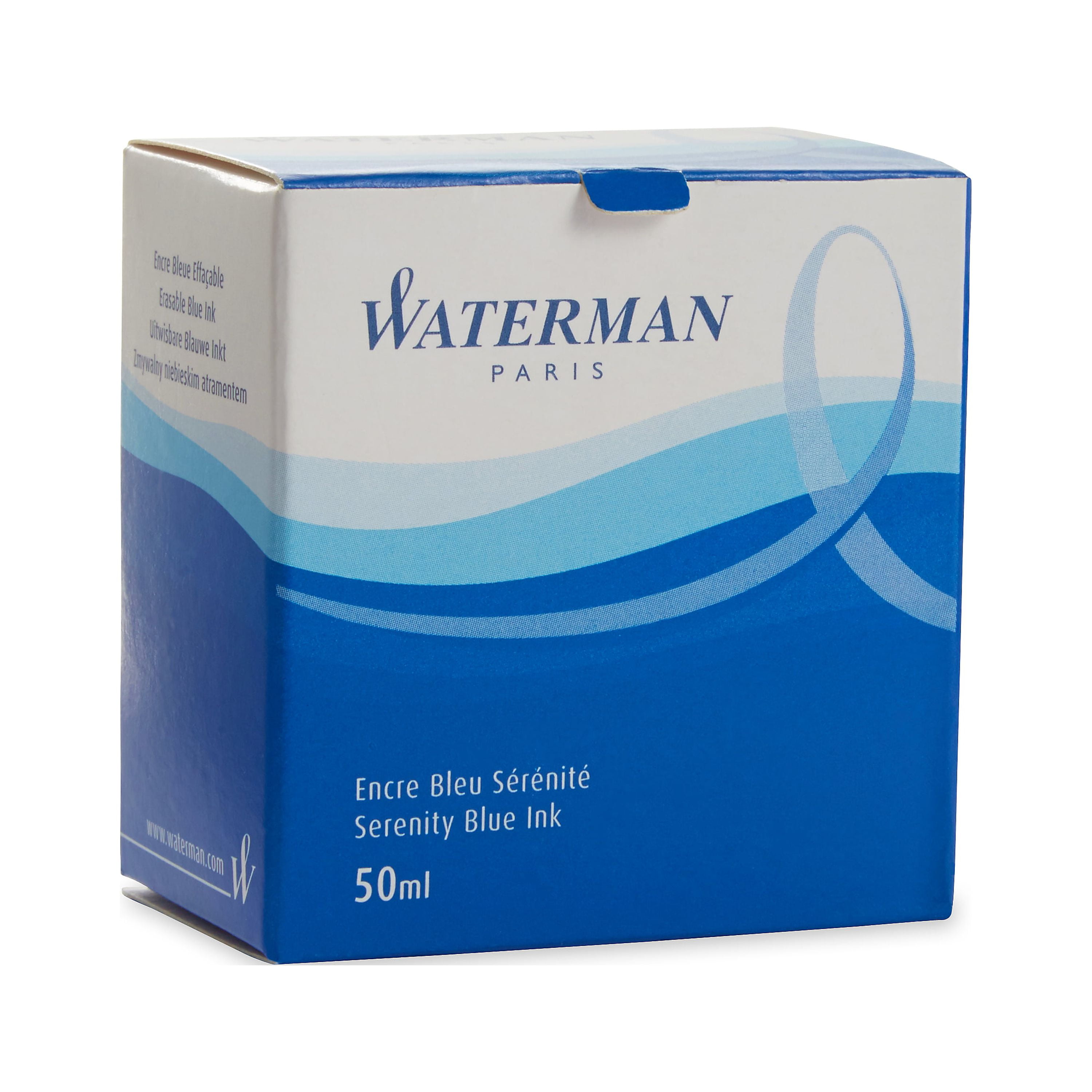 WATERMAN Fountain Pen Liquid Bottled Ink, 50ml, Serenity