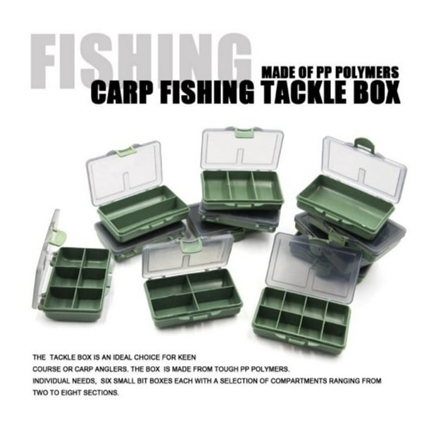 2 Compartment Storage Box Carp Fishing Tackle Boxes System Fishing