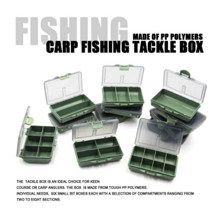 1-8 Compartments Storage Box Carp Fishing Tackle Boxes System