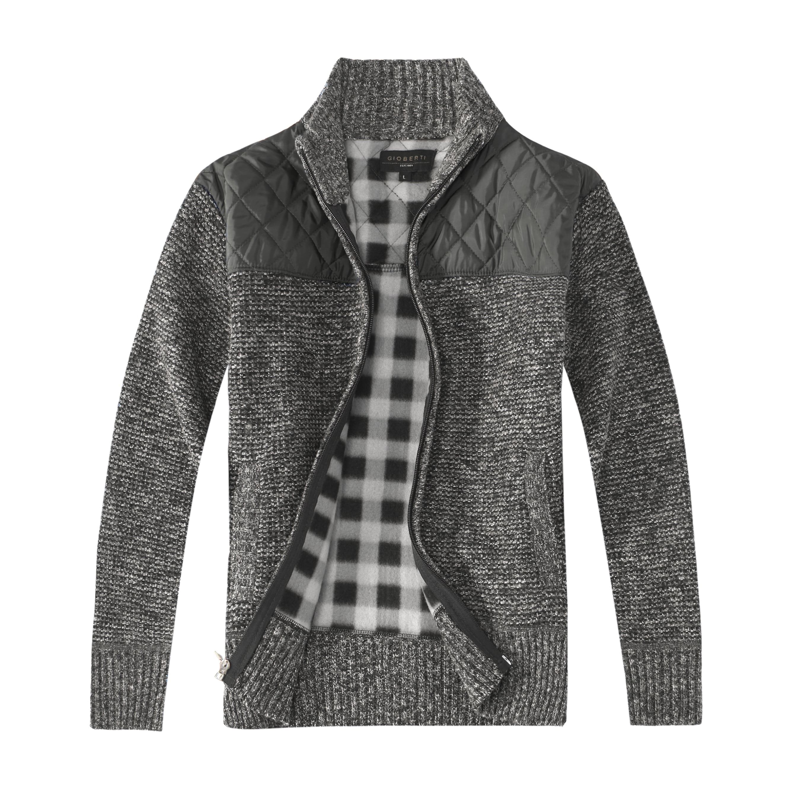 flannel cardigan mens