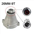 thumbnail image 4 of 2X Eje de 9 Dientes, Pieza de Placa de Conexión de Tubo de 26 mm para Motor 43CC 52CC, GX35, Apto para Desbrozadora de Transporte Lateral, Cortadora de Césped, 4 of 5