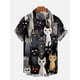 thumbnail image 4 of Camisa casual con estampado de gato lindo para hombre, camisa de manga corta clásica con impresión 3D para uso diario, camisas hawaianas de moda para mujeres Hrajuku, 4 of 5