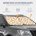 thumbnail image 3 of Goofa Peaches Pattern 2 Piece Car Windshield Sun Shade Foldable | Front Windshield Shade for Sun, Heat and UV Rays | Sunshade for Car Front Window-Medium, 3 of 7