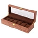 thumbnail image 1 of Caja organizadora de almacenamiento s de diamantes con 6 ranuras para reloj de madera C jinwen Vitrina de reloj, 1 of 6