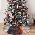 thumbnail image 5 of Sikiie Colorful Cloud Shepherd Dog 30-48 inches {designName} Print Christmas Tree Skirt Snowman Xmas Tree Skirt with Edge Christmas Decorations for Holiday Party36", 5 of 7