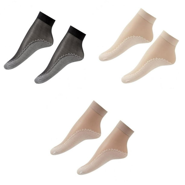 60pcs Women's Nylon Socks Transparent Slip-resistant Short Socks
