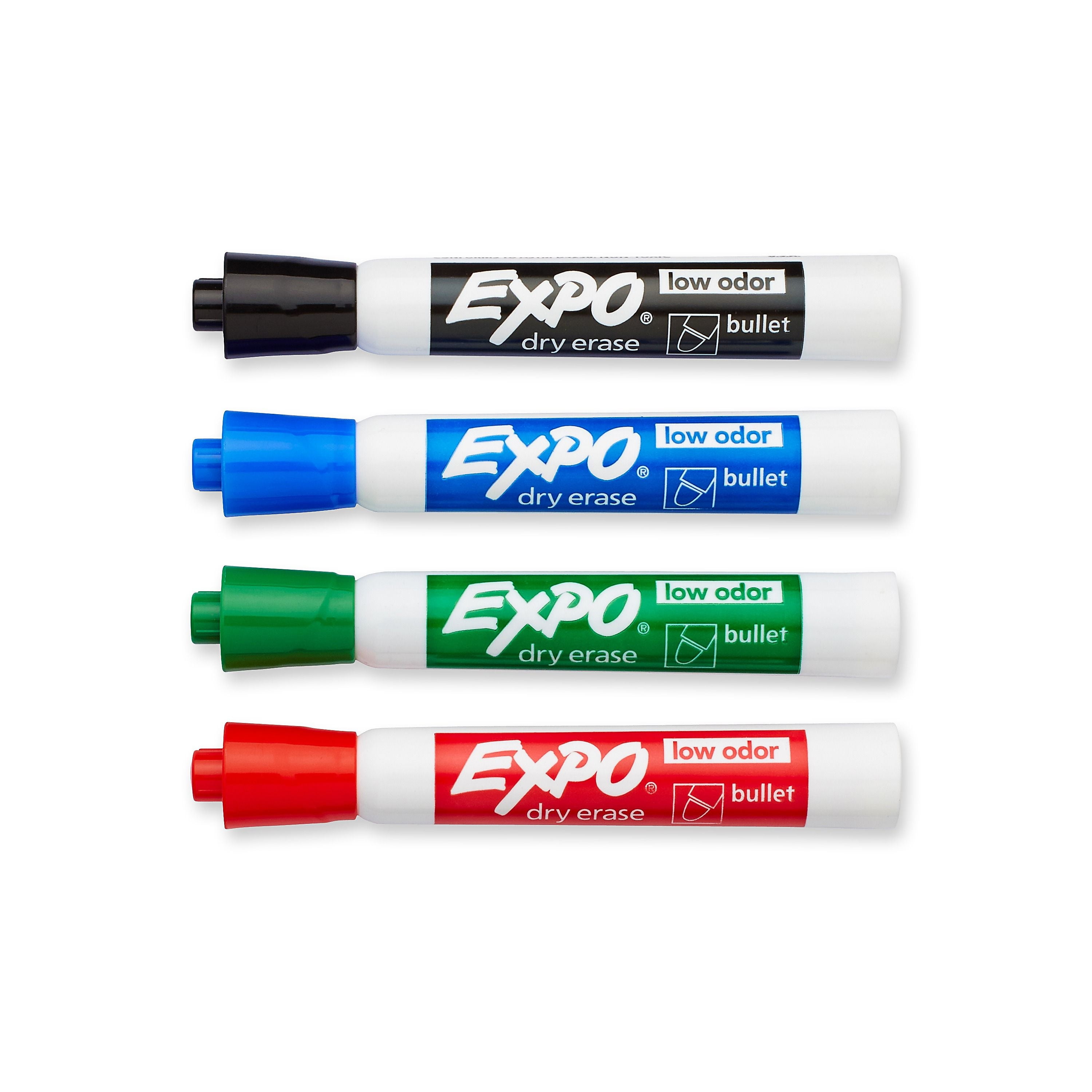 Expo Dry Erase Markers, Bullet Tip, Assorted 82074CS