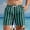 Green, variant on Men's Shorts With Pockets And Drawstrings Free Shipping Special Print Drawstring Waistband Beach Casual Pocket Trouser Shorts Pants
