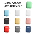 thumbnail image 3 of Bluetooth-compatible Earphone Case Reusable Detachable Replacing Elastic Solid Color Cover Replacement for AirPods i9S/i10/i11 Yellow, 3 of 6